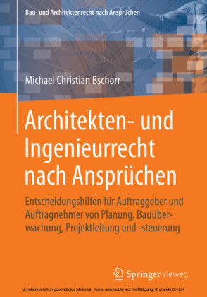 Architekten- und Ingenieurrecht nach Ansprüchen
