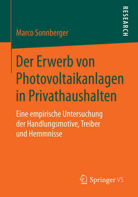 Der Erwerb von Photovoltaikanlagen in Privathaushalten main product photo
