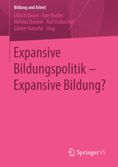 Expansive Bildungspolitik - Expansive Bildung? main product photo