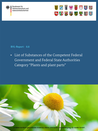 List of Substances of the Competent Federal Government and Federal State Authorities main product photo