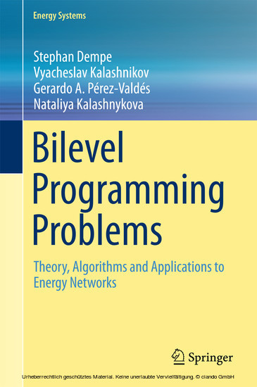Bilevel Programming Problems main product photo