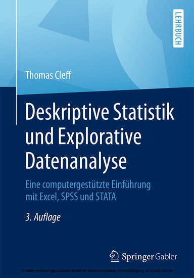 Deskriptive Statistik und Explorative Datenanalyse main product photo
