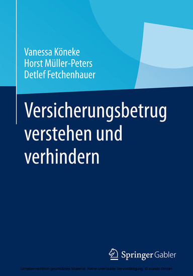Versicherungsbetrug verstehen und verhindern main product photo