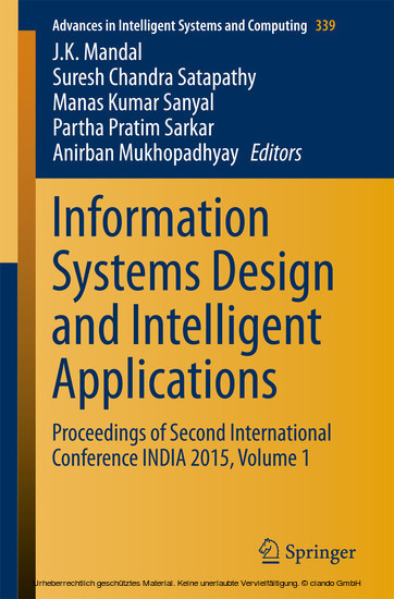 Information Systems Design and Intelligent Applications main product photo