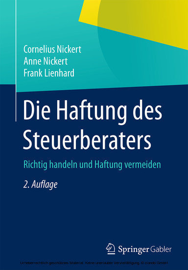 Die Haftung des Steuerberaters main product photo