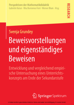 Beweisvorstellungen und eigenständiges Beweisen