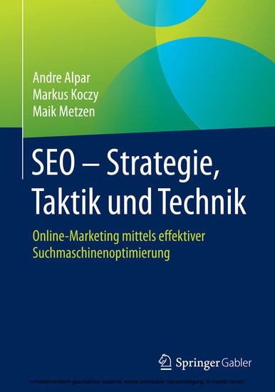 SEO - Strategie, Taktik und Technik main product photo