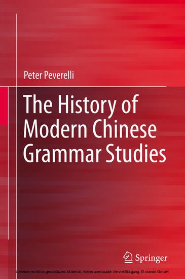 The History of Modern Chinese Grammar Studies main product photo