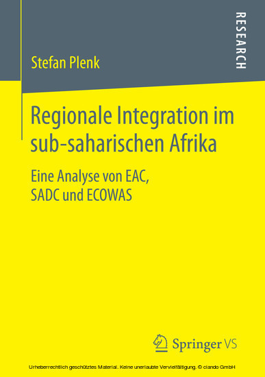 Regionale Integration im sub-saharischen Afrika main product photo