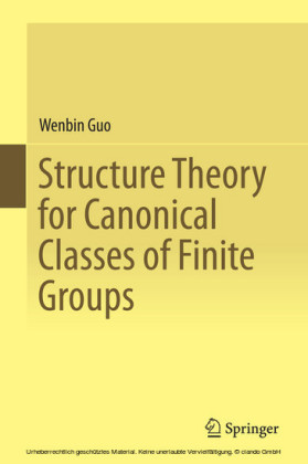 Structure Theory for Canonical Classes of Finite Groups