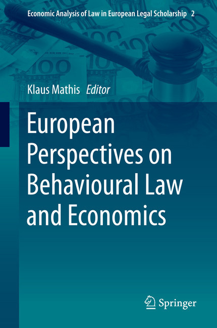 European Perspectives on Behavioural Law and Economics main product photo