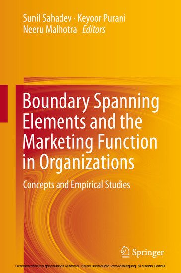 Boundary Spanning Elements and the Marketing Function in Organizations main product photo
