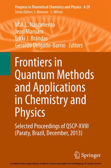 Frontiers in Quantum Methods and Applications in Chemistry and Physics main product photo