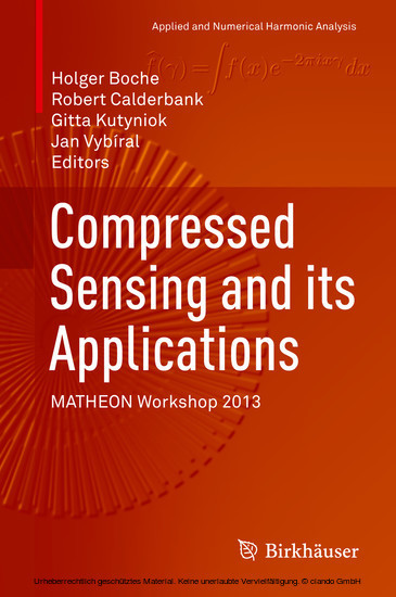 Compressed Sensing and its Applications main product photo