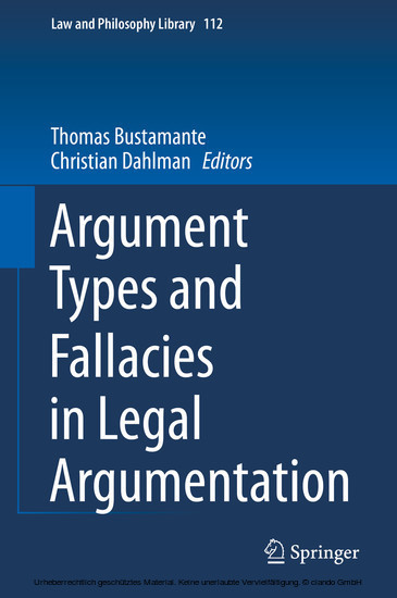 Argument Types and Fallacies in Legal Argumentation main product photo