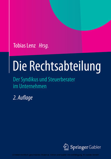 Die Rechtsabteilung main product photo
