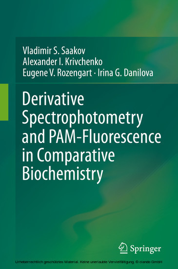 Derivative Spectrophotometry and PAM-Fluorescence in Comparative Biochemistry main product photo