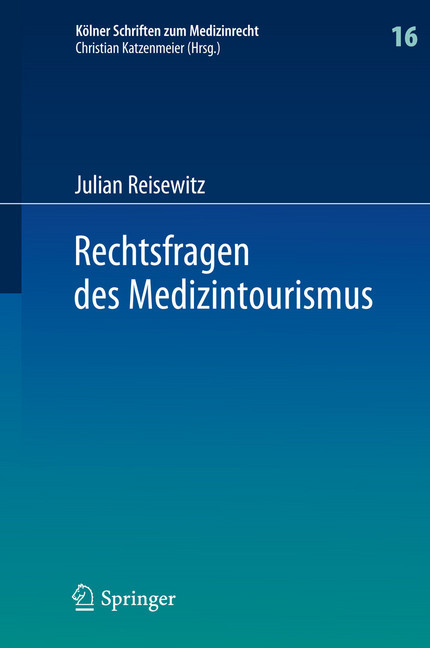 Rechtsfragen des Medizintourismus main product photo