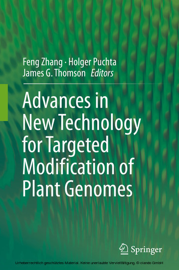 Advances in New Technology for Targeted Modification of Plant Genomes main product photo
