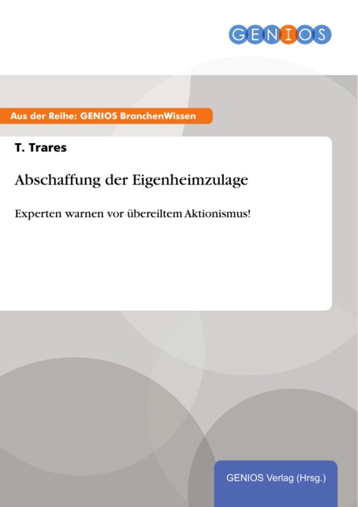 Abschaffung der Eigenheimzulage main product photo