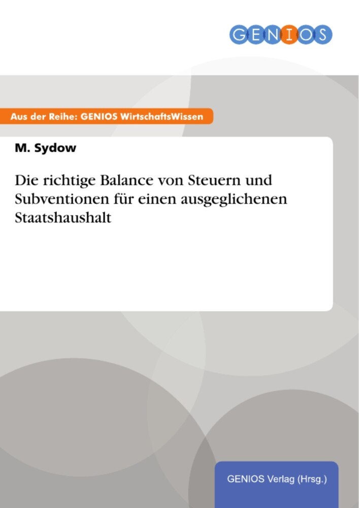 Die richtige Balance von Steuern und Subventionen für einen ausgeglichenen Staatshaushalt main product photo