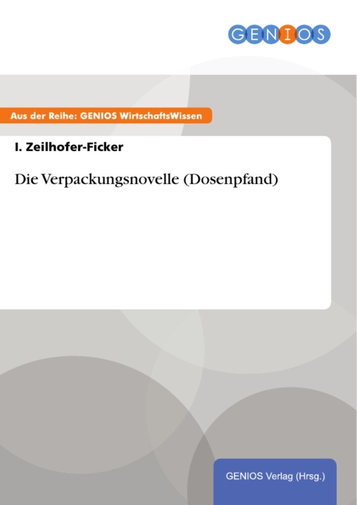 Die Verpackungsnovelle (Dosenpfand) main product photo