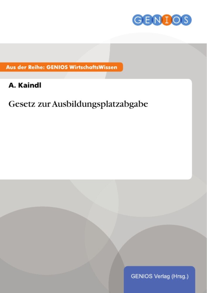 Gesetz zur Ausbildungsplatzabgabe main product photo