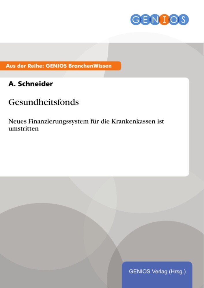 Gesundheitsfonds main product photo