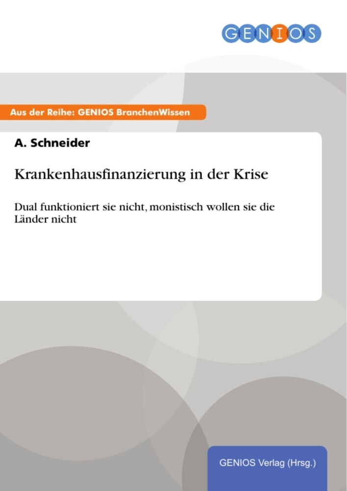Krankenhausfinanzierung in der Krise main product photo