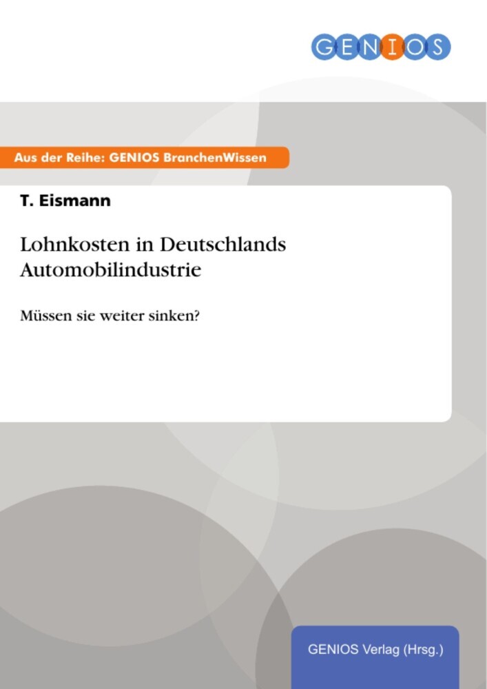Lohnkosten in Deutschlands Automobilindustrie main product photo