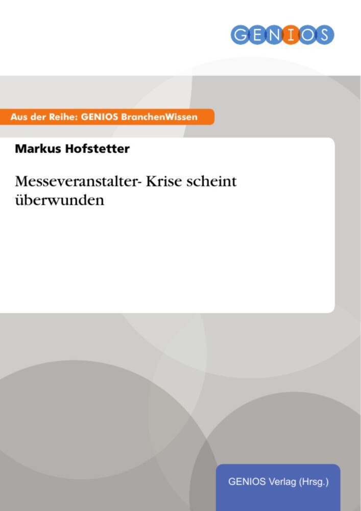 Messeveranstalter- Krise scheint überwunden main product photo