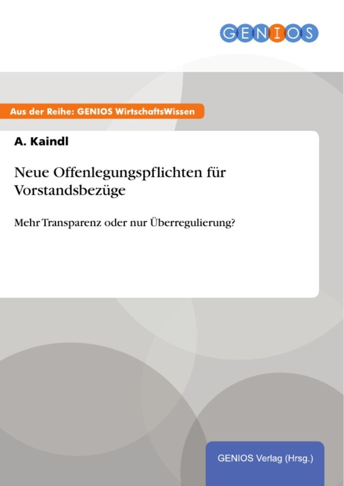 Neue Offenlegungspflichten für Vorstandsbezüge main product photo
