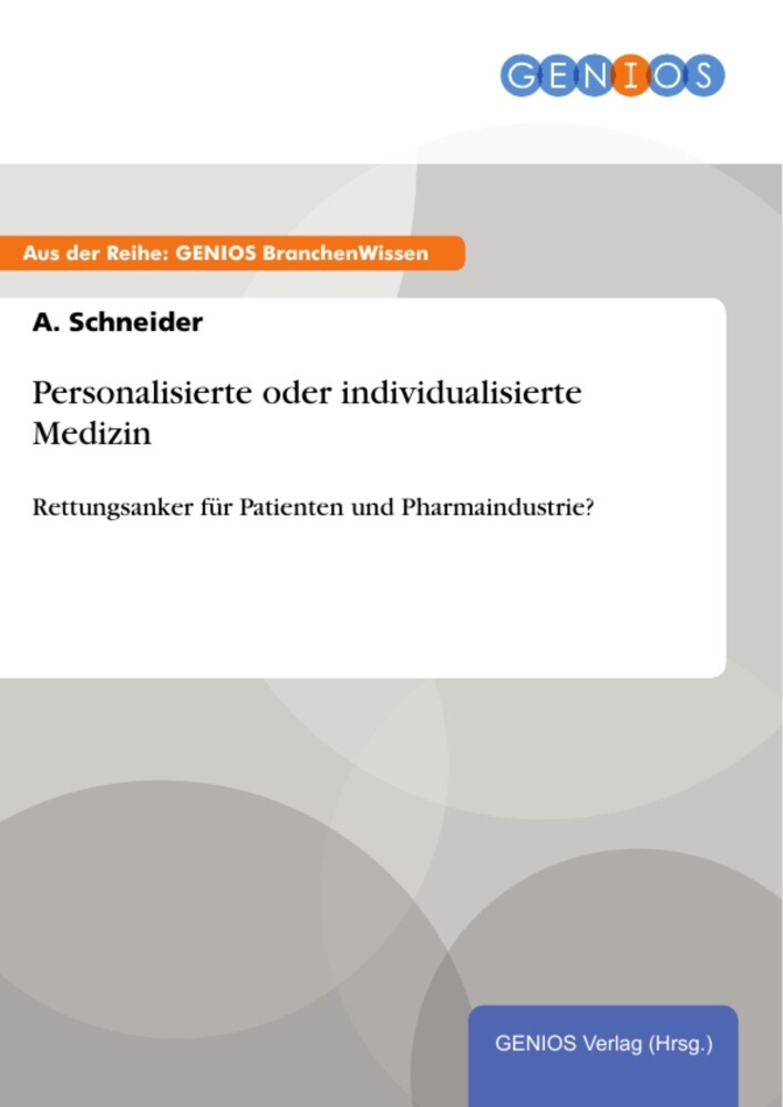Personalisierte oder individualisierte Medizin main product photo