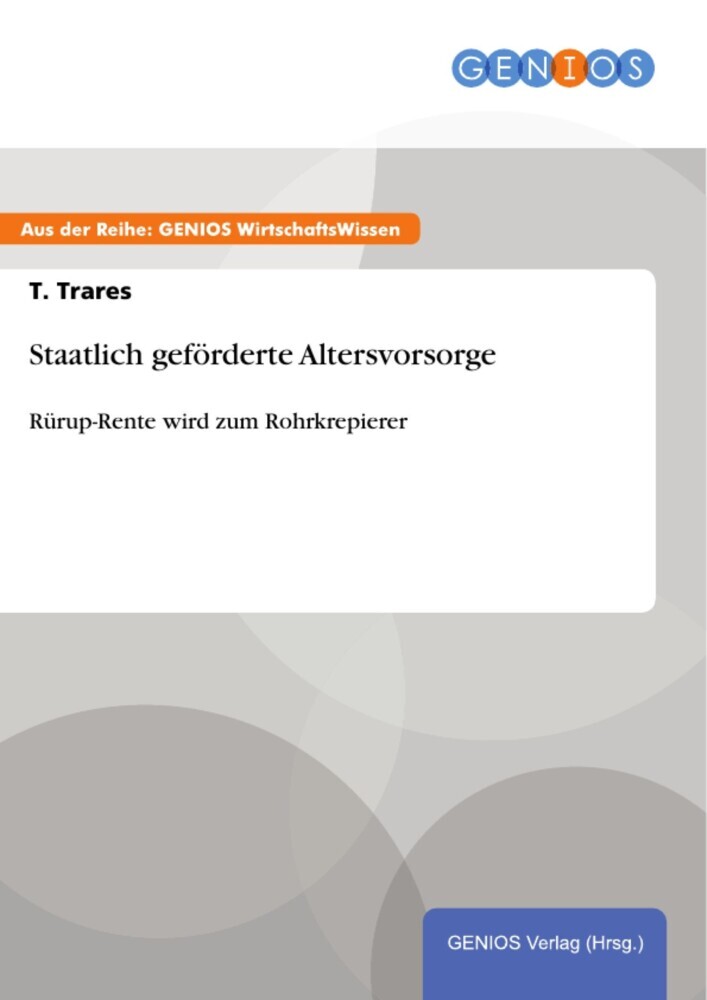 Staatlich geförderte Altersvorsorge main product photo