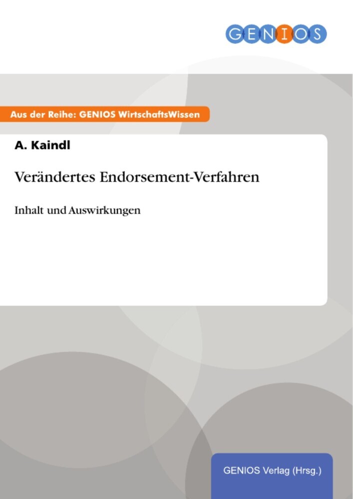 Verändertes Endorsement-Verfahren main product photo