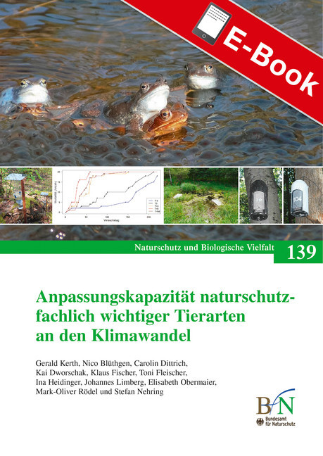 Anpassungskapatzität naturschutzfachlich wichtiger Tierarten an den Klimawandel main product photo