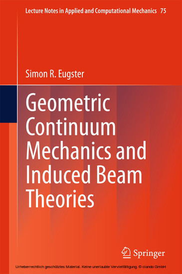 Geometric Continuum Mechanics and Induced Beam Theories main product photo