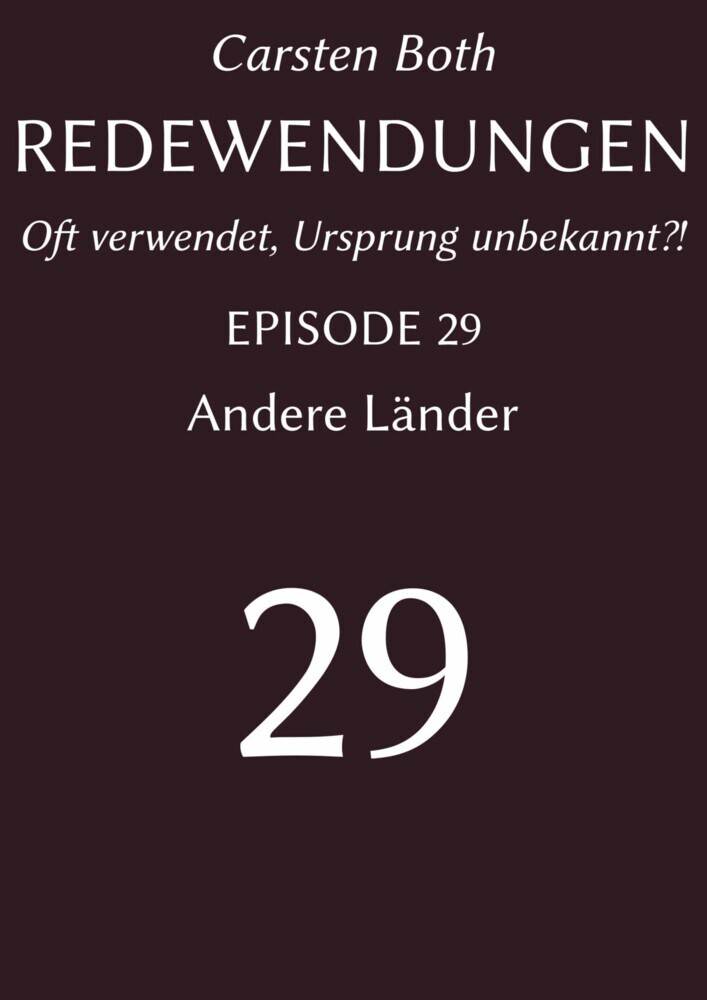 Redewendungen: Andere Länder main product photo
