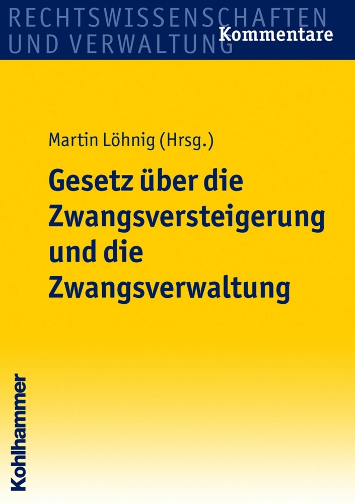 Gesetz über die Zwangsversteigerung und die Zwangsverwaltung main product photo