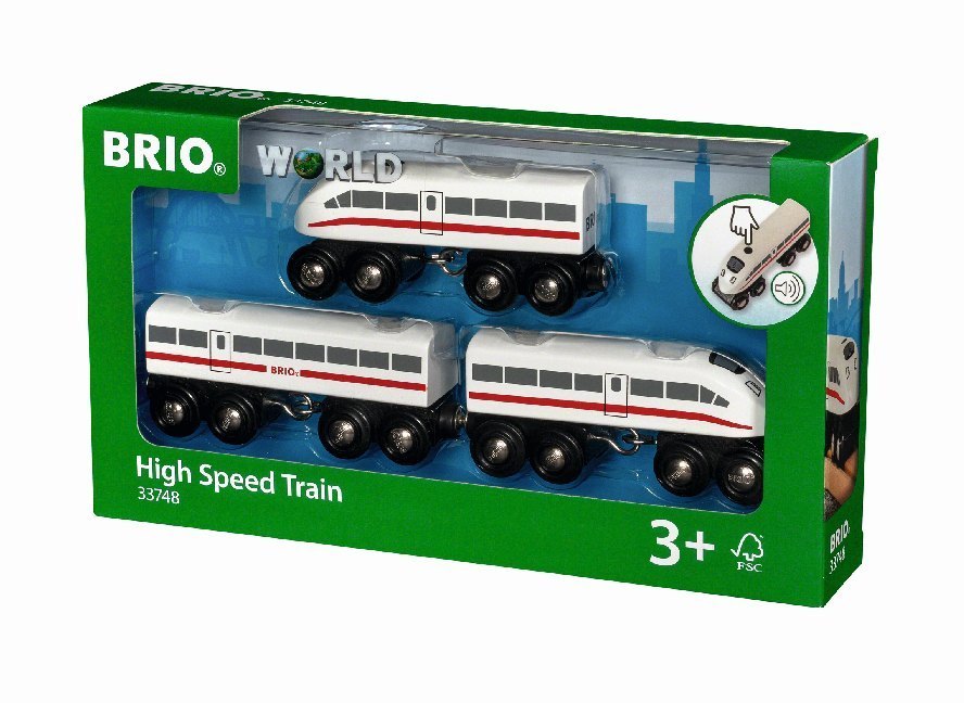 33748 BRIO Schnellzug mit Sound, Holz, 3teilig main product photo
