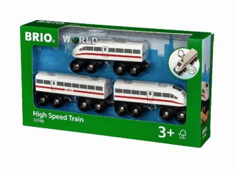 33748 BRIO Schnellzug mit Sound, Holz, 3teilig