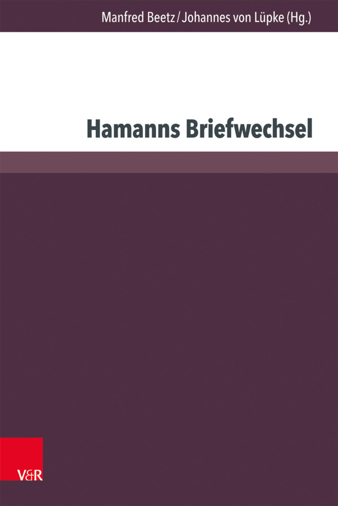 Hamanns Briefwechsel main product photo