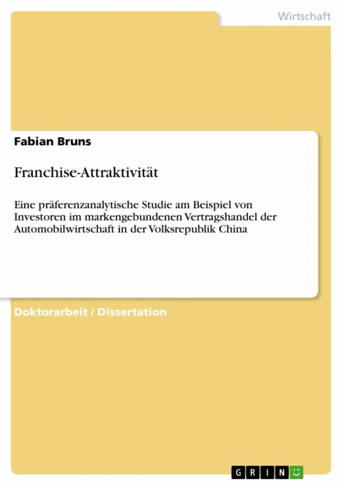 Franchise-Attraktivität main product photo