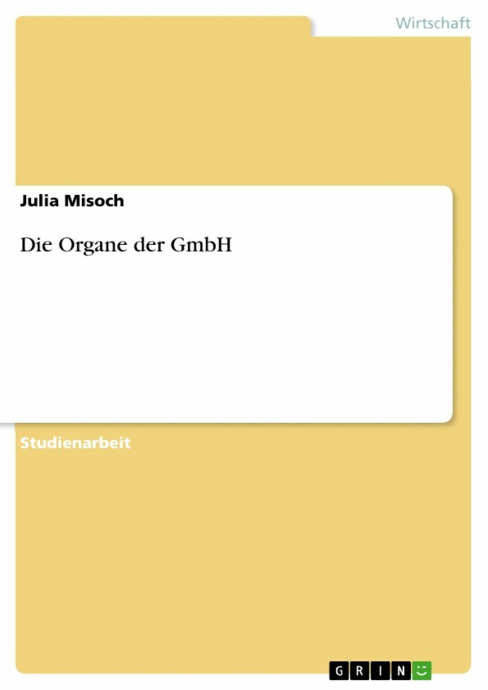 Die Organe der GmbH main product photo