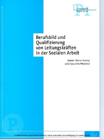 Berufsbild und Qualifizierung von Leitungskräften in der Sozialen Arbeit main product photo