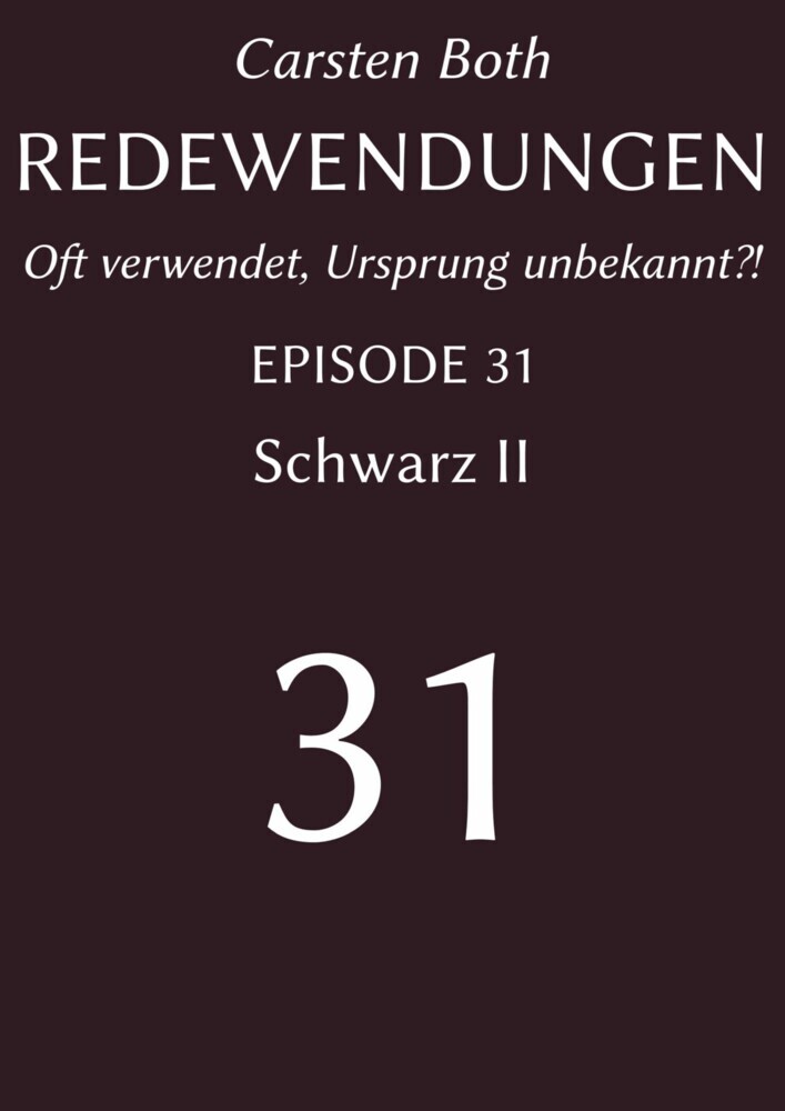 Redewendungen: Schwarz II main product photo