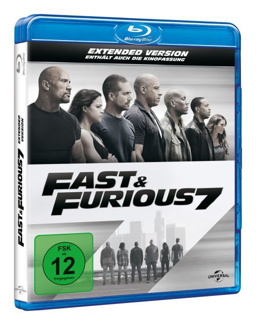Fast & Furious 7, 1 Blu-ray + Digital UV (Extended Version) main product photo