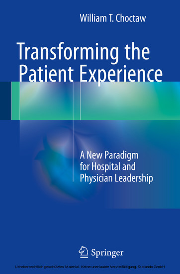 Transforming the Patient Experience main product photo