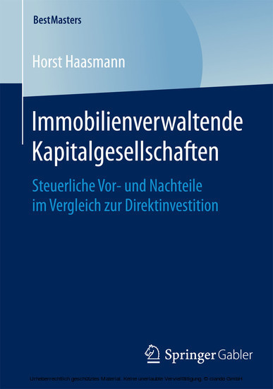 Immobilienverwaltende Kapitalgesellschaften main product photo