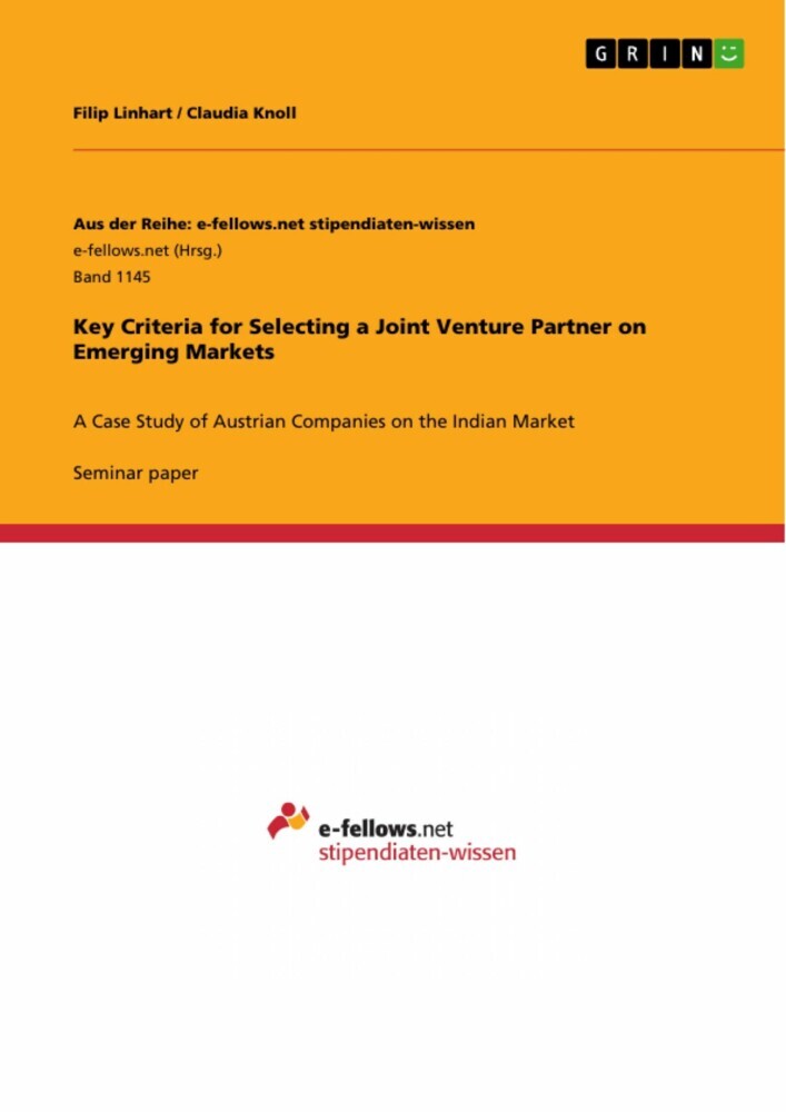 Key Criteria for Selecting a Joint Venture Partner on Emerging Markets main product photo